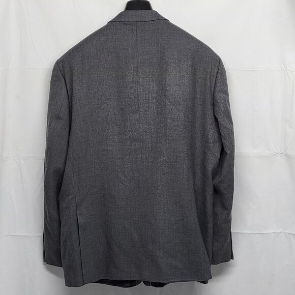Stafford Mens Merino Wool Sport Coat Blazer Jacket 50R Classic Fit Gray Tweed - Picture 8 of 16